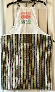 Custom Made Reversible Adult "But First Coffee" BIB Apron - Picture 1 of 1