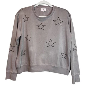 Sundry Sweatshirt Damen 1 Small Mauve bestickte Sterne Rundhals Pullover Größe S - Bild 1 von 13