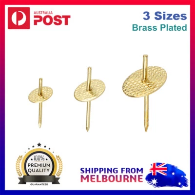 Simplicity Picture Hanger Hanging Hook Brass Plated 8/16/24 KG Load Secures Hang - image 1 of 3