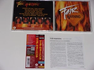 Fair Warning S/T SAME TITLE CD 2006 TOMMY HEART JAPAN RARE/OOP +OBI + BON TRACKS - Picture 1 of 6
