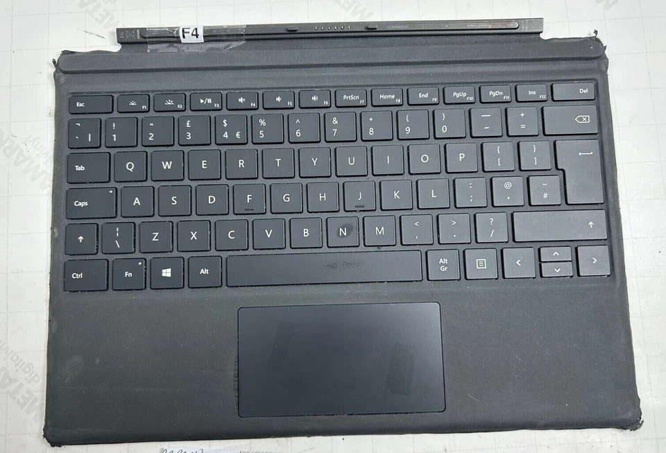 Microsoft Surface Pro 4 /5 / 6 / 7  Type Cover 1725 UK  Keyboard Faulty (F4 - Image 1 of 1