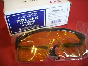 Spectroline UV-Absorbing Spectacles #UVS-40, NIB - Picture 1 of 2