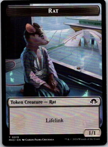 Magic the Gathering Rat 0019 Token Modern Horizons 3 MTG Free Shipping! - Picture 1 of 1