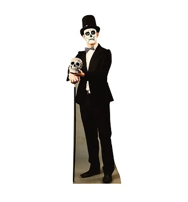 Day of The Dead Man Stand Up Party Decoration Lifesize Cardboard Cutout  - Image 1 of 4