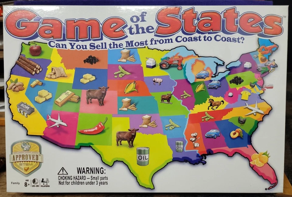 Game of the States Hasbro Can You Sell The Most Coast To Coast Brand New STEM - Image 1 of 2