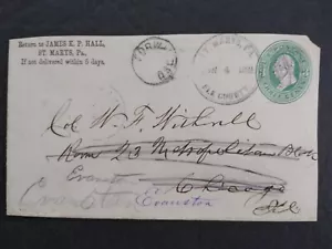 Pennsylvania: Saint Mary's 1881 Forwarded Cover, Black Elk County Cancel - Picture 1 of 3