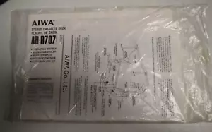 Original AIWA Stereo Cassette Deck Model AD-R707H Owner's Manual - Picture 1 of 2