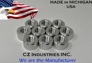1/4 NPT QTY:10 ALUMINIO HEMBRA RECTO/MEDIA SOLDADURA EN MONTAJE BUNG, 1/4-18 - Imagen 1 de 5