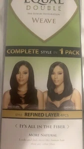 NEW LOT OF 4PCS Plus Closure OF HAIR!! ALL FREETRESS EQUAL DOUBLE WEAVE - BOX - Picture 1 of 4