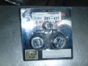 NEW 3 PIECE "MIRAGE" FRONT AXLE CAP SET fits HARLEY DAVIDSON 1949-71 FL & FLH - Picture 1 of 3