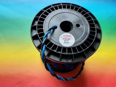 MUNDORF ACW220P-BK/BU Kupfer Angelique Draht Mundorf copper wire 2x2,0mm PVC