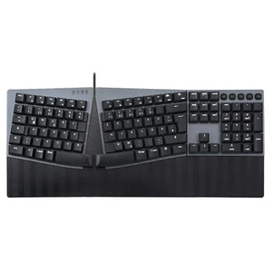 Perixx PERIBOARD-535 DE BL, ergonomische mechanische USB Tastatur (blaue Taster) - Bild 1 von 10