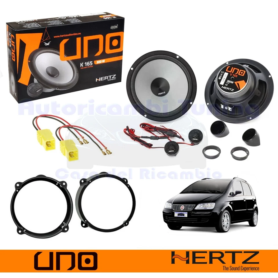 Pair Speakers 2-Way Hertz K165 UNO Series Ant for Chevrolet Cruze