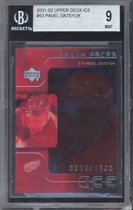 2001-02 Oberdeck Eis RC #53 Pavel Datsyuk 259/1500 BGS 9 - Bild 1 von 2