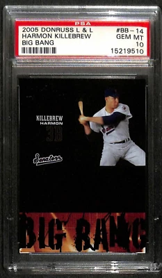 Donruss Leather & Lumber Big Bang 2005/2000 Harmon Killebrew #BB-14 - PSA 10 Foto 1 de 2