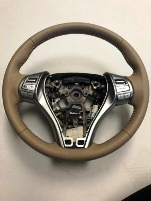 OEM 2014-2016 Nissan Altima cuero beige volante térmico 48430 9HM1B Foto 1 de 4