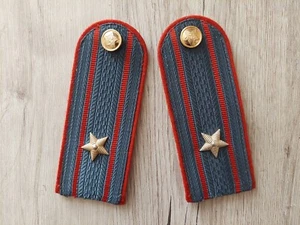Soviet Epaulets Militia Major. USSR Original. Police shoulder straps - Picture 1 of 18