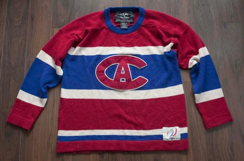 Montreal Canadiens Centennial Sweater Roger Edwards Reebok  Size S/M  *43g0609p Cover