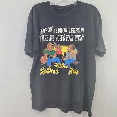 Camisa Comercial Rara De Colección Kobe Bryant Lebron James Nike Marioneta Hombres L Lakers Foto 1 de 4