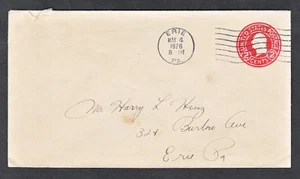 U429 POSTAL ENVELOPE COVER ERIE PENNSYLVANIA TO ERIE 1926 - Picture 1 of 2
