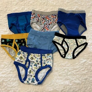 New Boys 4T 4 Underwear Briefs Cat & Jack Hanes Spiderman Monsters Inc - Picture 1 of 2