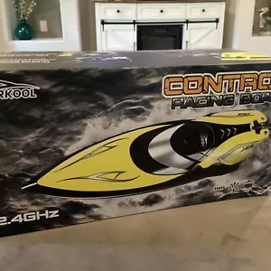 Sharkool H106 Barca da corsa brushless gialla 2,4 GHz con telecomando - Foto 1 di 16