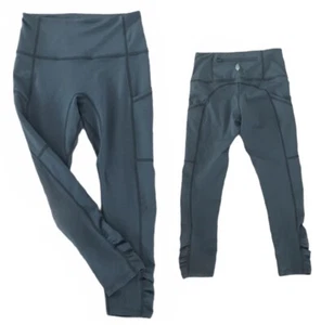 Leggings Free People Movement verde azulado oscuro con bolsillos para correr yoga XS. - Imagen 1 de 1