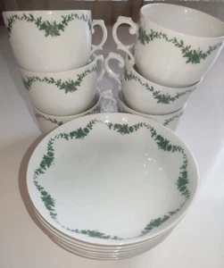 Kaffeeservice komplett von Fürstenberg Schlossgarten grüne Ranke - Bild 1 von 9