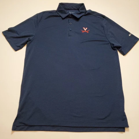 Virginia Cavaliers Columbia Golf Short Sleeve Polo Shirt Large Excellent Cond Cover