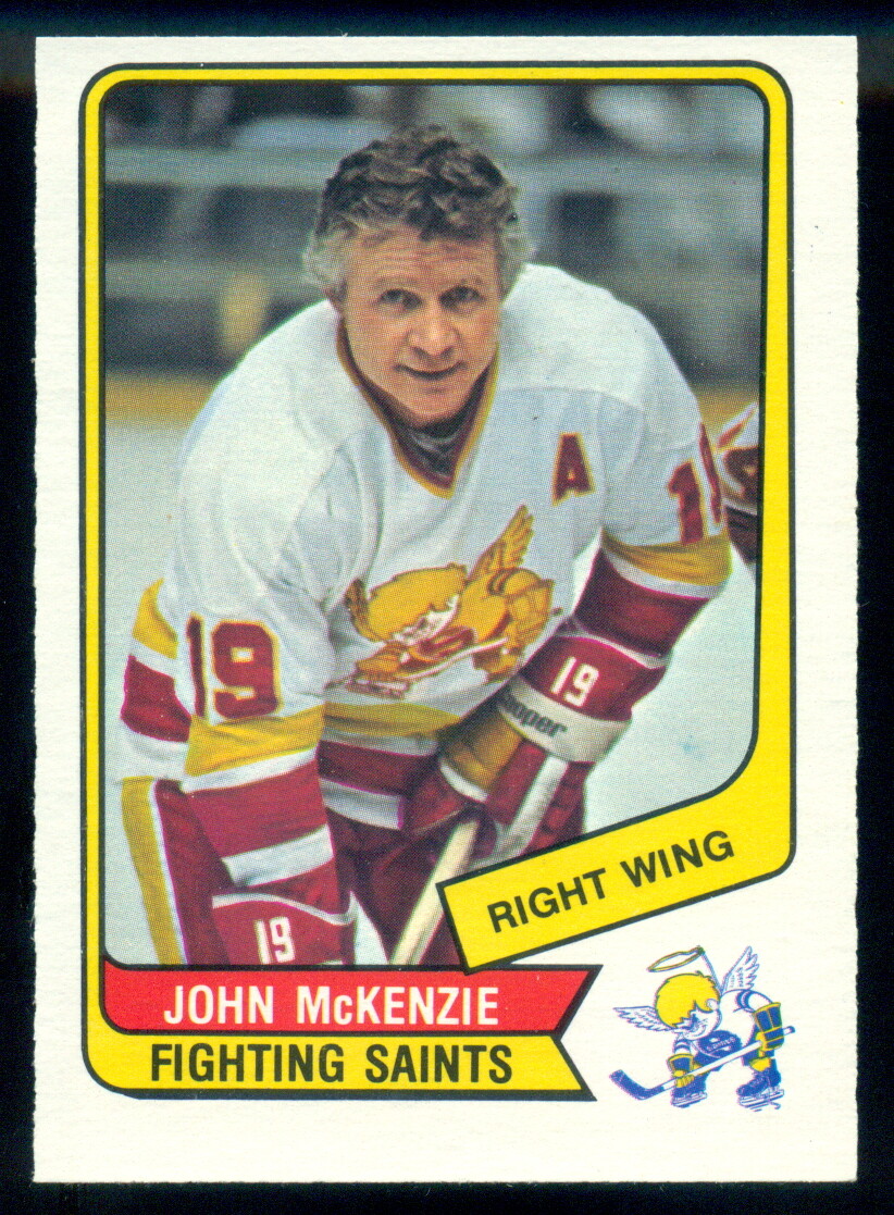 1976-77 OPC O PEE CHEE WHA 103 JOHN McKENZIE NM MINNESOTA FIGHTING SAINTS Bruins