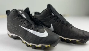 Nike Alpha Fastflex Cleats Youth sz 6.5 Black White Yellow - Picture 1 of 21