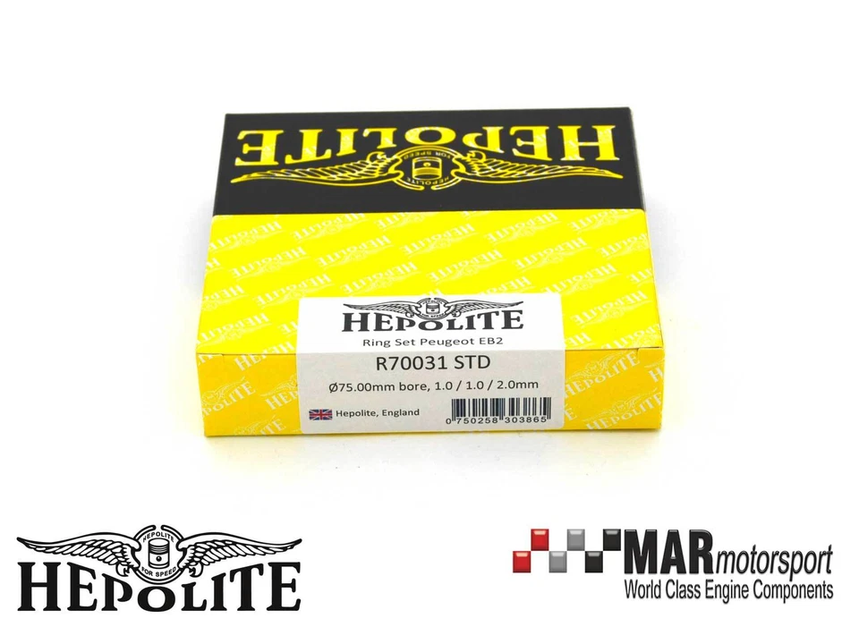 Peugeot | Citroen | Vauxhall 1.2 | EB2 | HEPOLITE Anillos de pistón 1,0 mm superior Foto 1 de 1