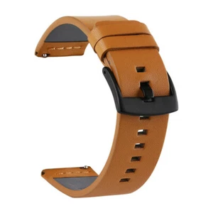 Men Genuine Leather Watch Strap Band with Spring Bars Retro Brown 18-24mm - Picture 1 of 17
