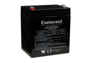 Continental Battery CB1250 F2 12 Volt 5 Amp Hour Battery With F2 Terminal - Picture 1 of 3