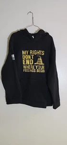 Felpa con cappuccio grafica My Rights 1A Speech maglione divertente XL nuova - Foto 1 di 3