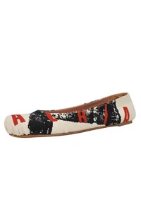 VINTAGE ALAIA LOGO PRINT BALLERINA FLATS 2000S - Picture 1 of 6