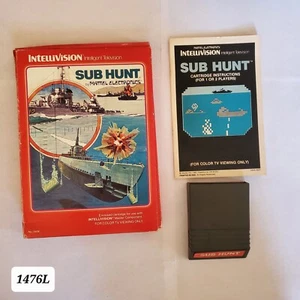 Intellivision Game Sub Hunt 1982 Mattel 1476L - Imagen 1 de 5