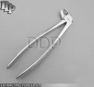 O.R GRADE ENGLISH PATTERN DENTAL EXTRACTING LOWER MOLAR FORCEP LEFT #24 - Picture 1 of 3