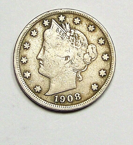 1908    Liberty  Head   V Nickel             *90624214 Cover