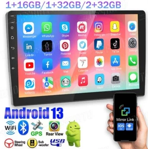 9" Car Stereo Radio Mirror Link Android 13 Double 2 Din TouchScreen BT GPS WIFI - Picture 1 of 17