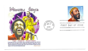 5371 Marvin Gaye, Icona musicale 2019, Cachets Panda, FDC - Foto 1 di 1