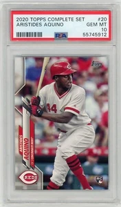 Aristides Aquino 2020 Topps #20 Rookie RC Reds PSA MINT 9 - Picture 1 of 3