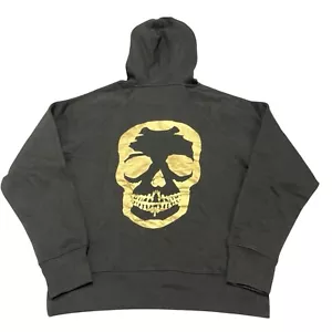 Zadig & Voltaire Sweatshirt Damen M schwarz Clipper Totenkopf Goldfolie Kapuze Freizeit - Bild 1 von 8
