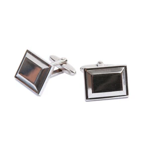 Hugo Boss Mirror Finish Rectangle Cufflinks 19215 - Picture 1 of 2