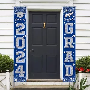 2024 Graduation Decorations- 2024 Graduation banner- Class of 2024 & Congrats... - Picture 1 of 7