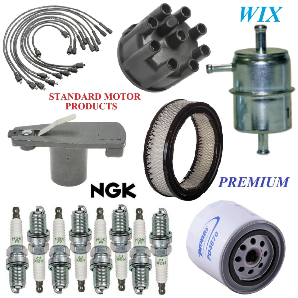 Kit de ajuste plugues de fio de filtro de combustível óleo de ar para DODGE B150 V8 5.2L;2BBL 1984-1987 - Imagem 1 de 1