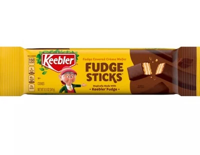 ⚫️ Новый Keebler помадка покрытый крем вафли шоколад печенье палочки 8,5 унций - Изображение 1 из 2