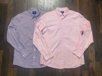 Charles Tyrwhitt Camisa Calce Ajustado Manga Larga Abotonada Para Hombre Mediana Lote De 2 Foto 1 de 4