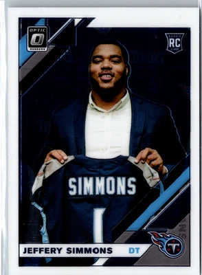 2019 Panini Donruss Optic Football - #108 Jeffery Simmons (RC) - base - Image 1 of 2