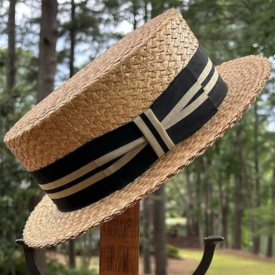 Rogers Peet Company, Antique, Straw Hat, Made In Italy - Image 1 of 4